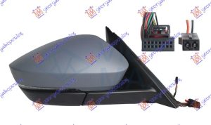 RETROVIZOR ELEKTRICNI SA GREJACEM PM (ELEKTRO-SKLOPIV) (MIGAVAC) (SVETLO) (MRTAV UGAO) (MEMORIJA) (15+2 PIN) (A KVAL) DESNO