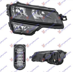 FAR ELEKTRICNI (H7/H1) SA LED DNEVNIM SVETLOM (DEPO) DESNO