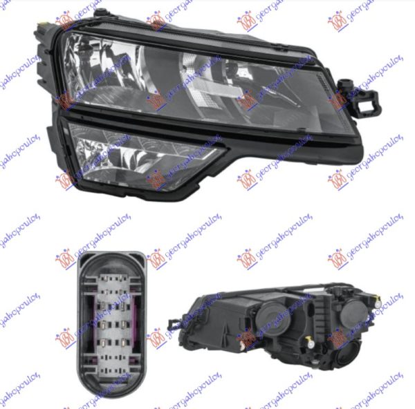 FAR ELEKTRICNI (H7/H1) SA LED DNEVNIM SVETLOM (DEPO) DESNO