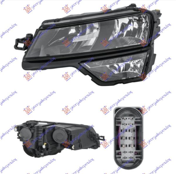 FAR ELEKTRICNI (H7) SA LED DNEVNIM SVETLOM (HELLA) LEVO