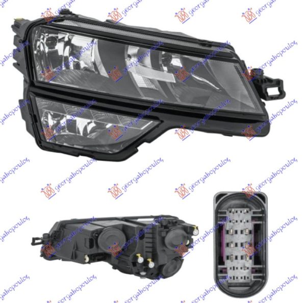 FAR ELEKTRICNI (H7/H8) SA LED DNEVNIM SVETLOM (HELLA) DESNO