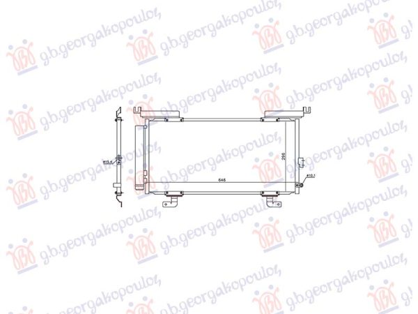 CONDENSER FOR ALL PETROL/DIESEL (610x300x12) (KOYO)