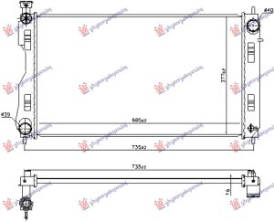 RADIATOR PETROL-HYBRID 2.0 (660x377) (KOYO)