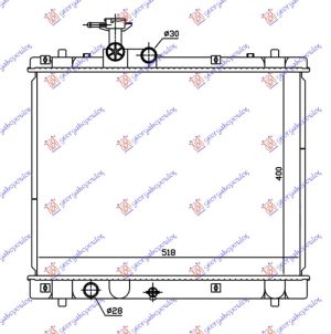 HLADNJAK MOTORA 1.2 BENZIN (MAN) (40x54x16) (MADJARSKA) (KOYO)