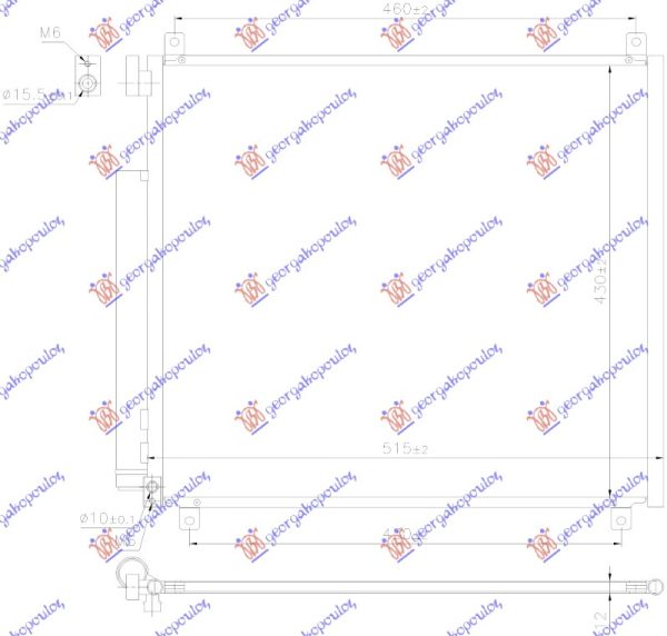 HLADNJAK KLIME 1.2 BENZIN (500x430x12)