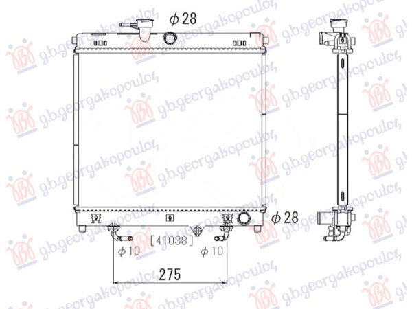 RADIATOR 1.5 PETROL AUTO (376x438) (NRF)