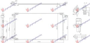 CONDENSER 1.8 HYBRID PETROL (675x375x12) (KOYO)