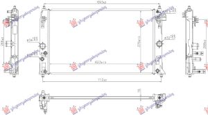 HLADNJAK MOTORA 1.5 HIBRID/BENZIN (625x376x16)