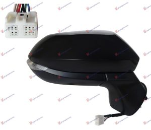 RETROVIZOR ELEKTRICNI SA GREJACEM PM (ELEKTRO-SKLOPIV) (MIGAVAC LED) (8 PIN) (A KVALITET) (KONVEKSNO STAKLO) DESNO