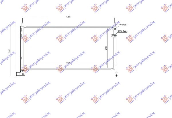 HLADNJAK KLIME 1.8 HIBRID (AUTO) (675x29x16)