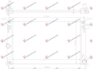 HLADNJAK MOTORA 1.6 BENZIN (600x380x16) (KOYO)