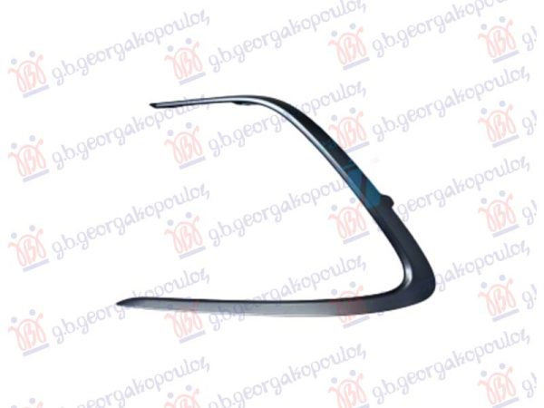 FRONT BUMPER GRILLE MOULDING SILVER