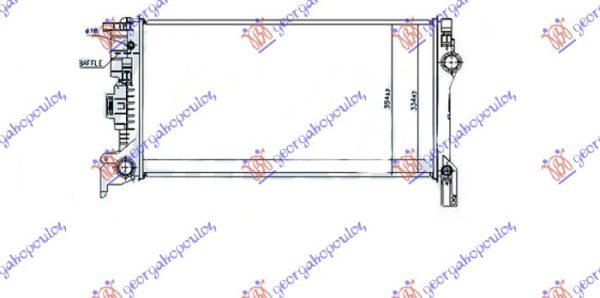 HLADNJAK MOTORA 2.0 BENZIN/HIBRID / 2.0 DIZEL (MAN/AUTO) (653x334) (NISSENS) (NISSENS)