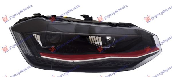 HEAD LAMP LED (W/RED MOULDING) (GTI) (VALEO)