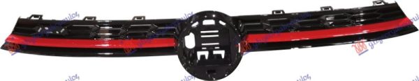 PVC MASKA (OTVORI ZA LED FAROVE) (GTI) SA CRVENOM LAJSNOM