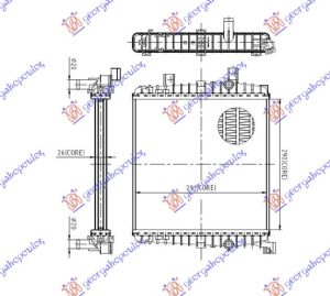 HLADNJAK MOTORA DODATNI 3.0 TSI (30x29x2.5) LEVO