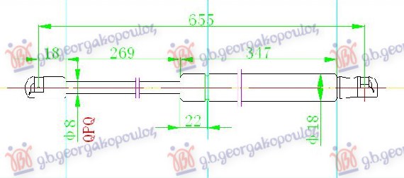 AMORTIZER HAUBE (655L-320N)