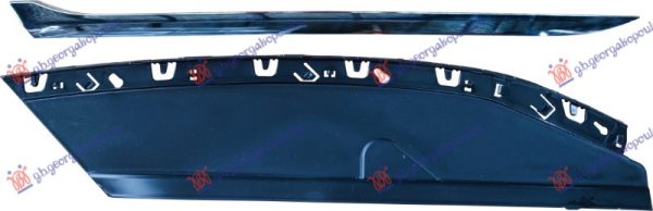 HEAD LAMP MOULDING UPPER CHROME -2023 DESNO