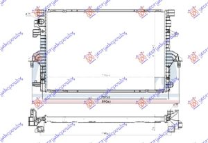 HLADNJAK MOTORA 2.0 TDi (110/150KW) DIZEL (710x470x26) (HELLA)