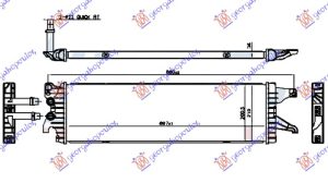 HLADNJAK MOTORA DODATNI 2.0 TDi (62/75KW) DIZEL (695x210x26) (VALEO)