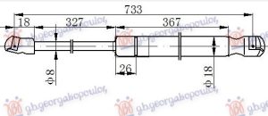 AMORTIZER HAUBE (734L-320N)