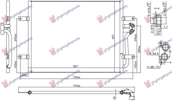 CONDENSER ELECTRIC (607x457x16) (KOYO)