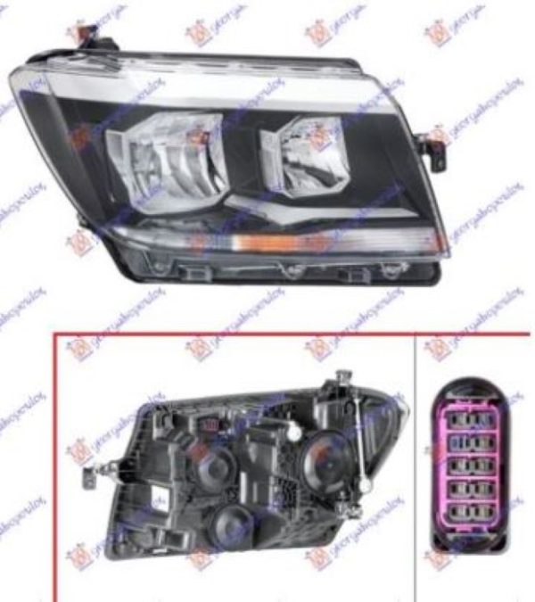 FAR ELEKTRICNI (H7/H15) (TYC) DESNO