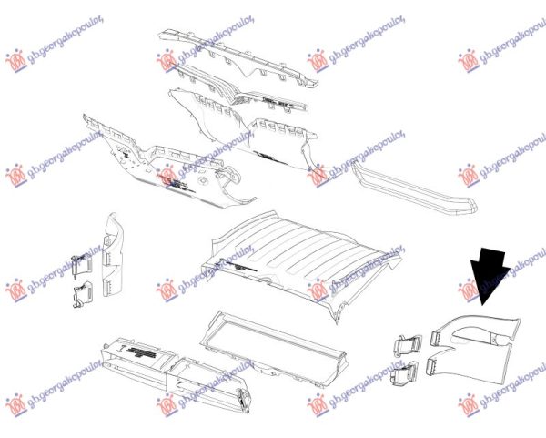 USMERIVAC VAZDUHA UNUTRASNJI PLASTICNI (ZA KOCNICU) -2021 LEVO