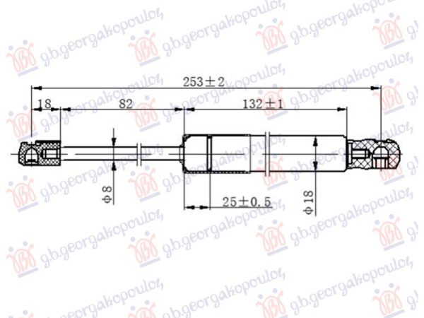 AMORTIZER HAUBE (253L-410N)